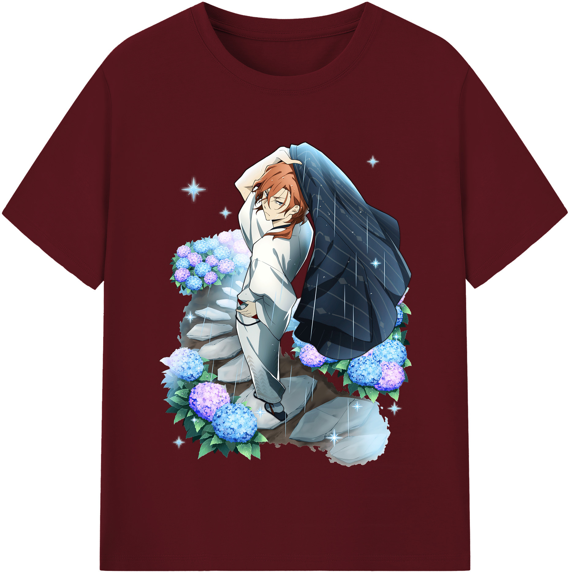 （画像用） 文豪ストレイドッグス Bungo Stray Dogs 綿100％半袖Tシャツ（フロントプリント）